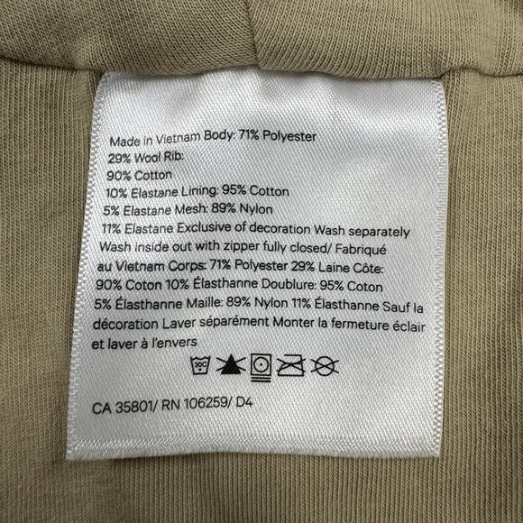 Lululemon Scuba Oversized Half-Zip Fleece Hoodie Sz XL/XXL Sherpa Beige Cropped - Picture 12 of 12